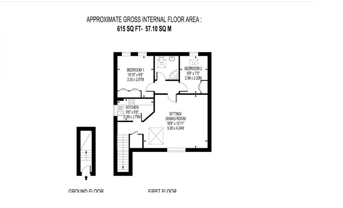 Weybridge - 2 Bed - Parking Lägenhet Exteriör bild